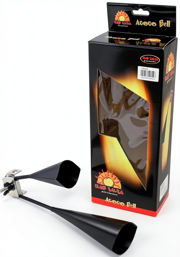 Club Salsa Metal Agogo Bells on a music stand