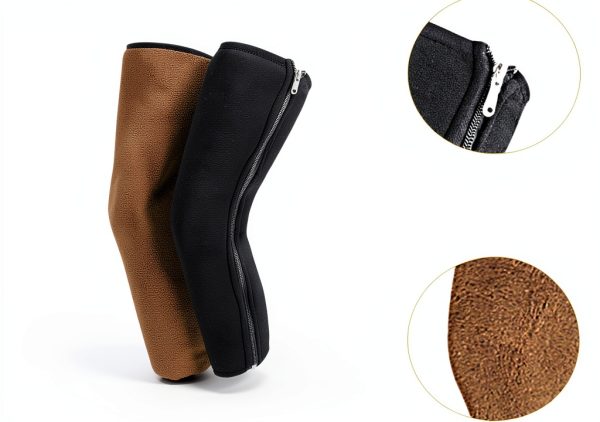 Fiocias Brown Lining Knee Protector for Men-1