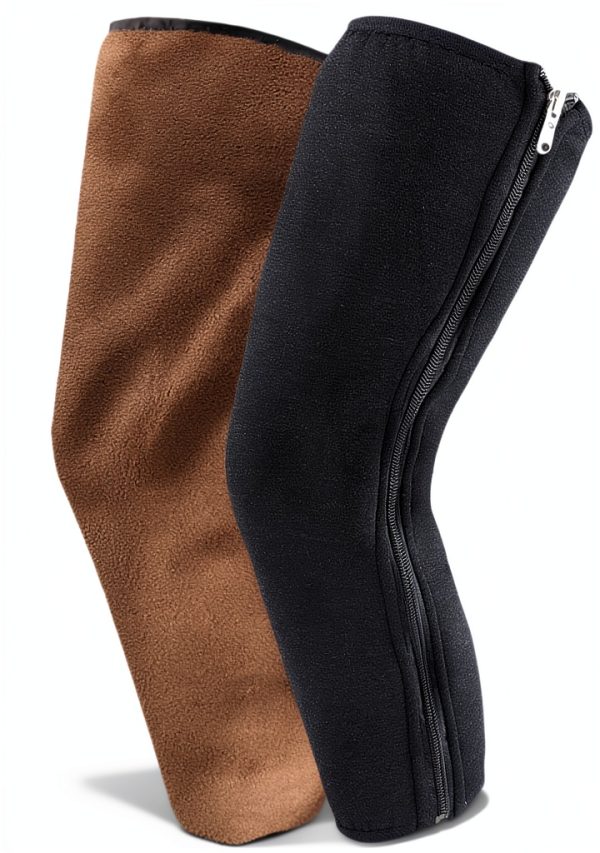 Fiocias Brown Lining Knee Protector for Men-0
