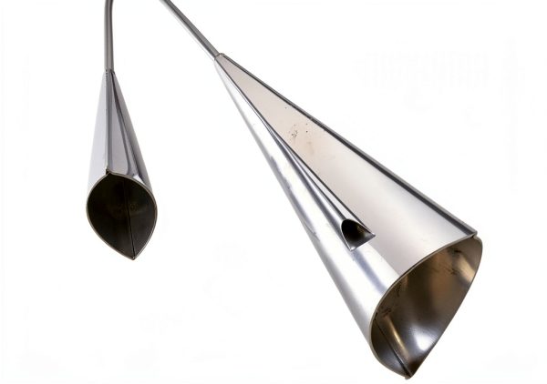 TUOREN Agogo Bell Silver Metal Hand Bell 1114-2
