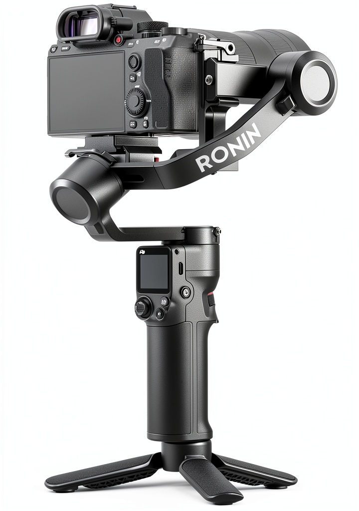 DJI RS 3 Mini gimbal stabilizer in use