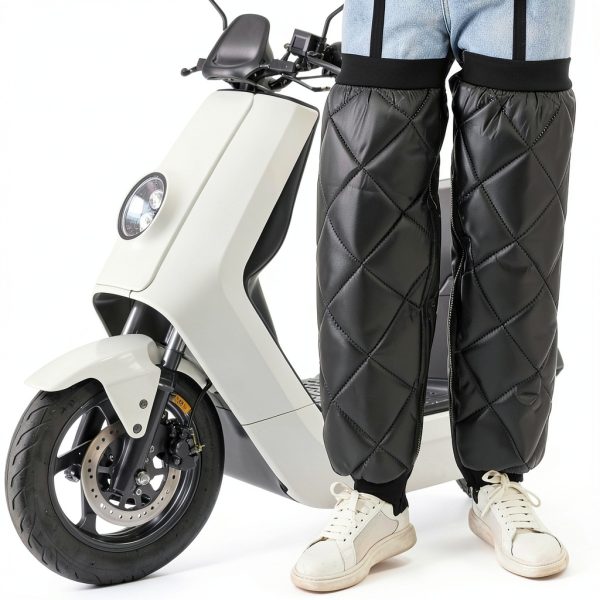 Cycling Knee Warmers Black Unisex-2