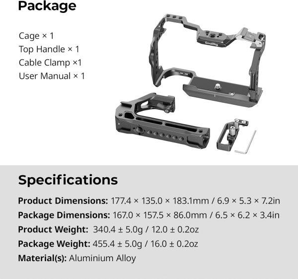 Canon R6 Mark II Camera Cage Kit by SmallRig-7