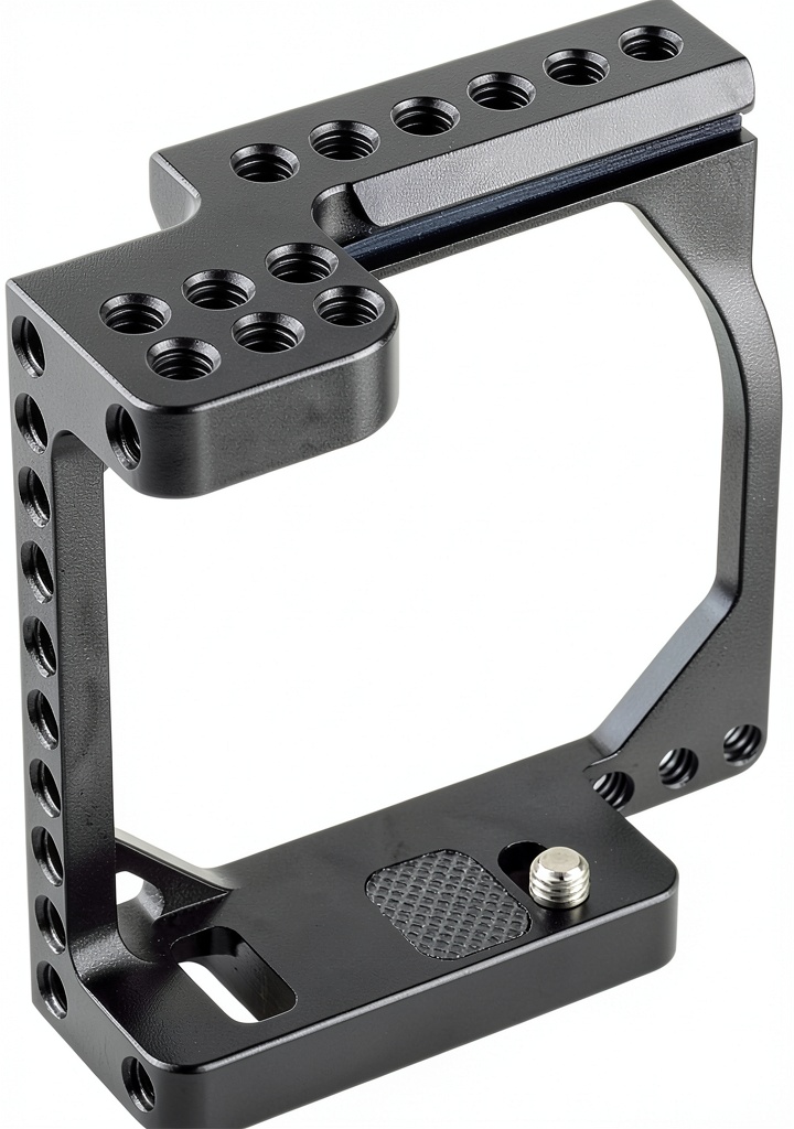 CAMVATE video stabilizer cage frame on a Sony Alpha camera