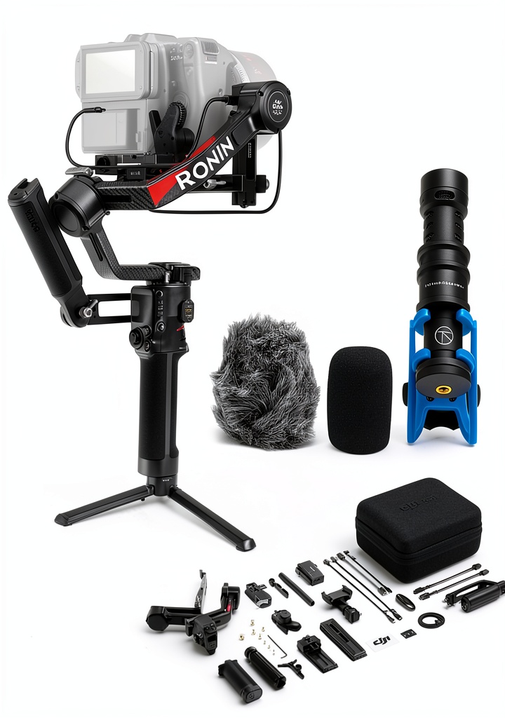 DJI RS 4 Pro gimbal stabilizer in action