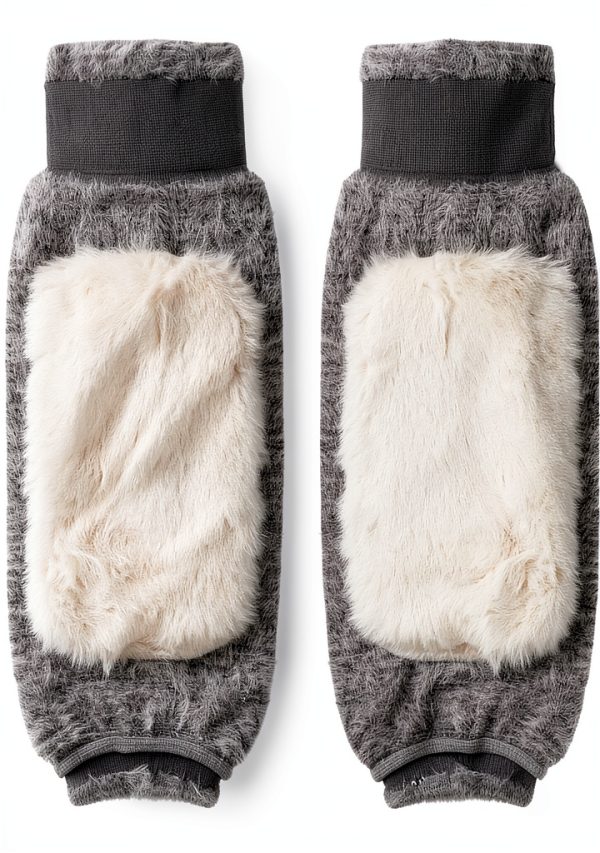 Gray Cycling Leg Warmers for Women by Pavo-3