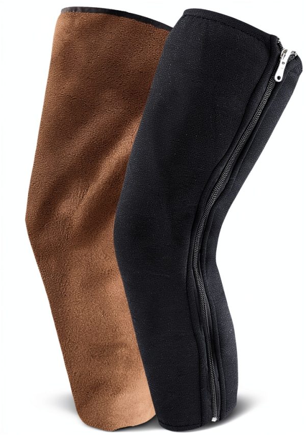Fiocias Brown Lining Knee Protector for Men-5