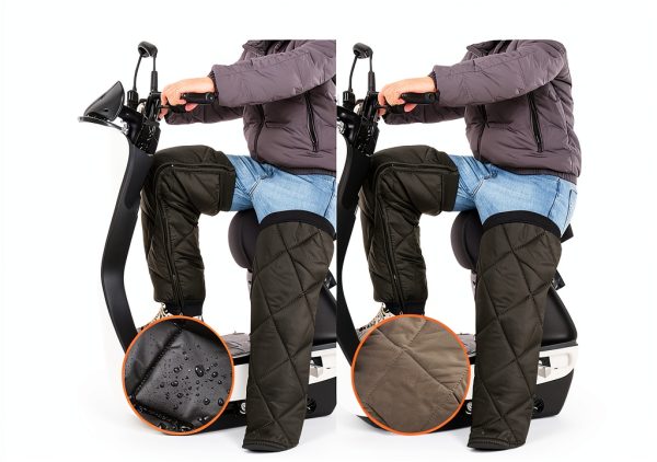 Cycling Knee Warmers Black Unisex-3