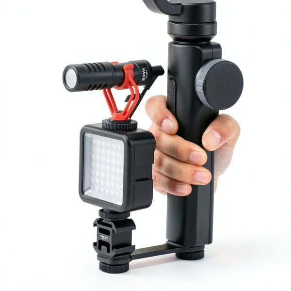 Universal Gimbal Mount ULANZI Triple Shoe Bracket-7