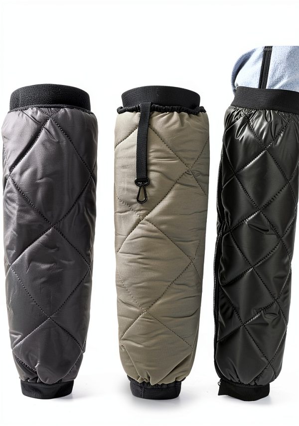 Cycling Knee Warmers Black Unisex-1