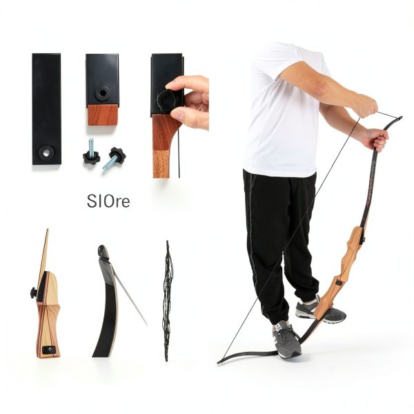 Recurve Bow Motion Zeus 50lb Yellow Wood-4