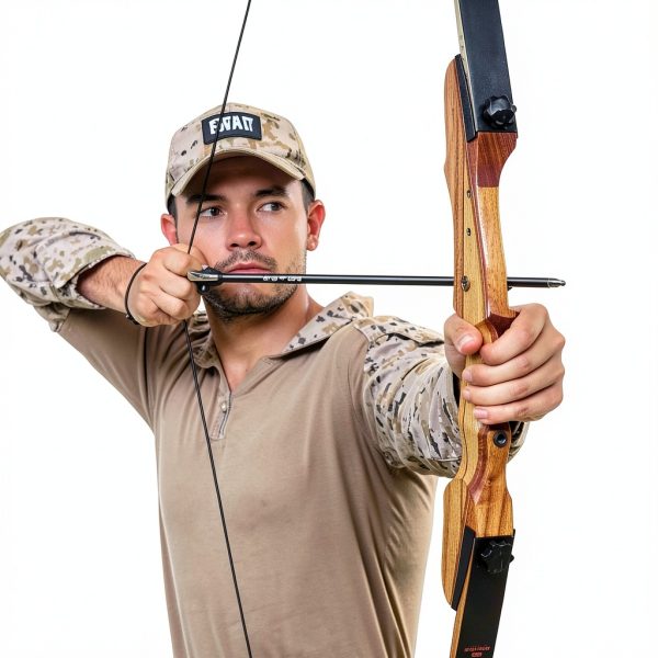 Recurve Bow Motion Zeus Yellow Wood 30LB-5