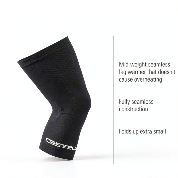 Cycling Leg Warmers Castelli Pro Seamless Black-1