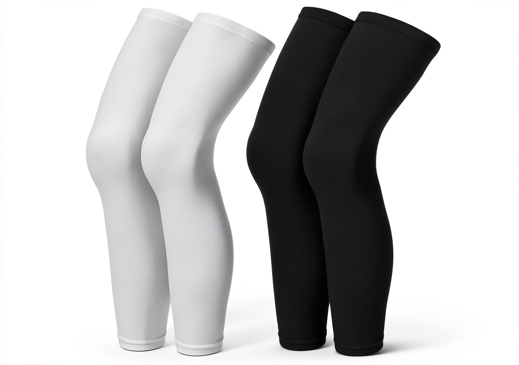 Skylety men's cycling leg warmers in use during a bike ride