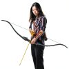 Deerseeker Outdoor Recurve Bow 30lb Right Hand Black Fiberglass-4