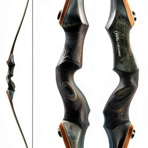 Recurve Bow GLURAK 166025 60LB Right Hand Gray Wood-0