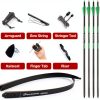 Deerseeker Outdoor Recurve Bow 30lb Right Hand Black Fiberglass-3
