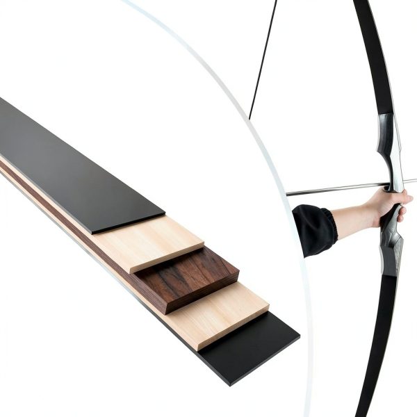 Recurve Bow GLURAK 166025 60LB Right Hand Gray Wood-7