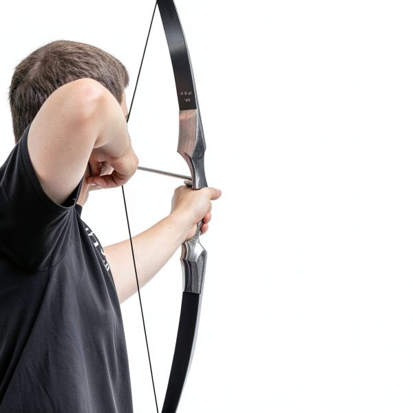 Recurve Bow GLURAK 166025 60LB Right Hand Gray Wood-3