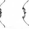 SERfawnCH Recurve Bow 51in Black Aluminum Carbon Fiber 35lb Draw-1