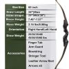 Deerseeker Outdoor Recurve Bow 30lb Right Hand Black Fiberglass-1
