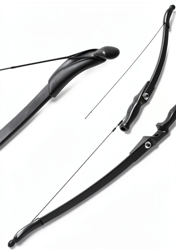 Reverse Bow 30lb Black Nylon Recurve Set by Catch Hunt-3