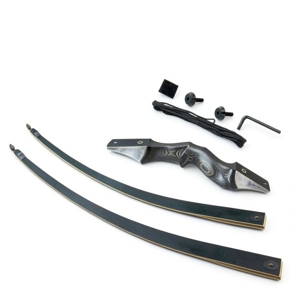 Recurve Bow GLURAK 166025 60LB Right Hand Gray Wood-5