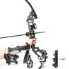 SERfawnCH Recurve Bow 51in Black Aluminum Carbon Fiber 35lb Draw-2